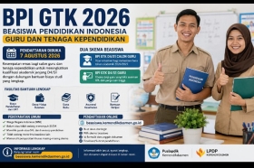 Beasiswa BPI GTK 2026 Dibuka, Calon Guru dan Guru Bisa Kuliah D4/S1